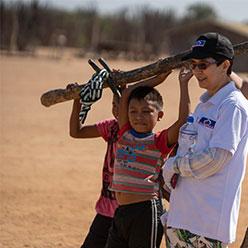 Olímipica en el terreno